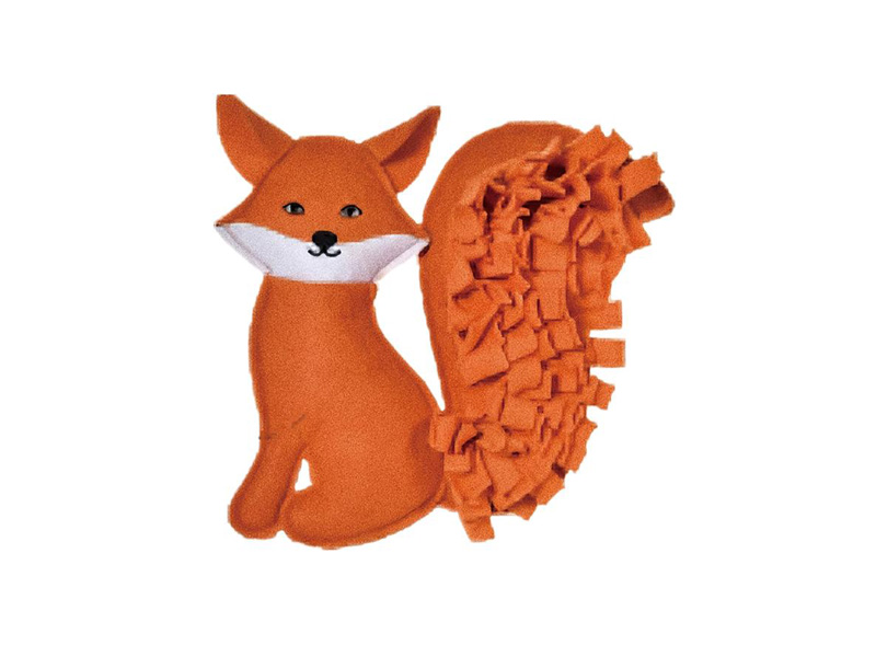 Snuffle Fox Dog Toy with Squeaker