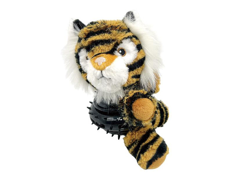 Stripes the Treat-Hiding Squeaky Tiger Dog Toy|TPR Belly