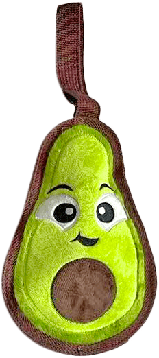 Simulation Fruit Plush Dog Toy Squeaky Avocado Watermelon Chew
