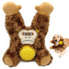 1 (1) 3-in-1 Orangutan Plush Squeaky Dog Toy with Spiky Ball OEM
