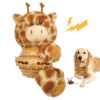 1 4-in-1 Plush Giraffe Squeaky Treat Dispenser Dog Chew Toy OEM