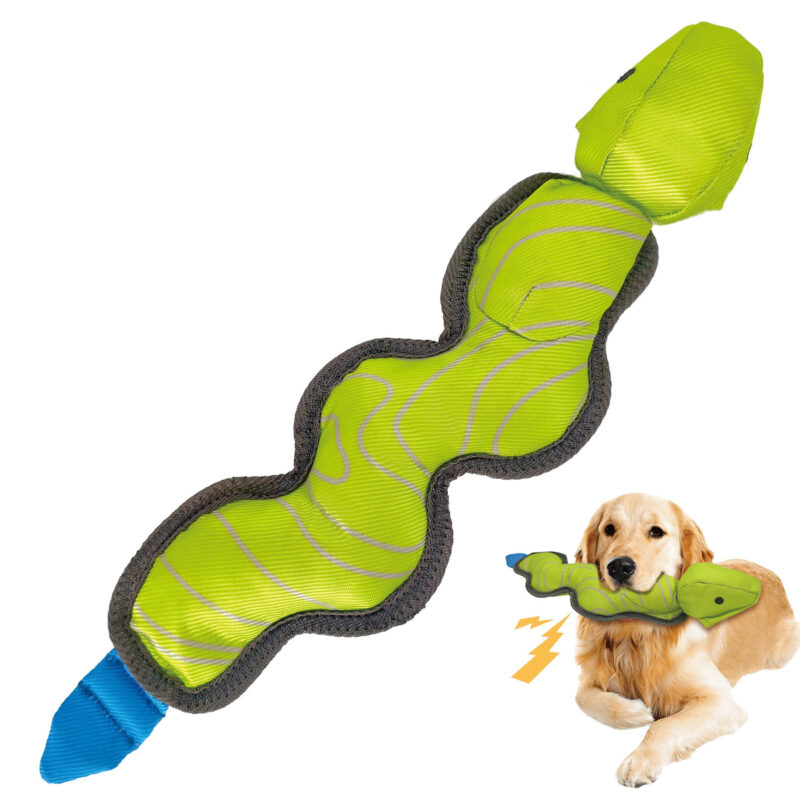 1-2 Launching Flying Snake Dog Toy OEM - Wavy Slingshot Interactive Squeaky Toy