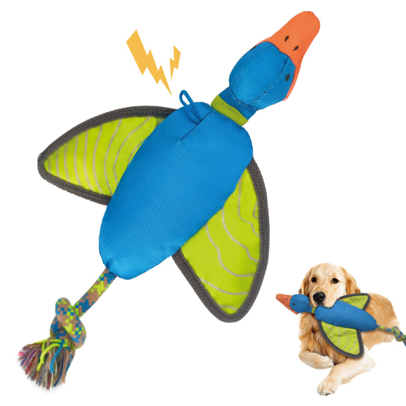 Flying Duck Slingshot Dog Toy Manufacturer - Durable Oxford Launch Toy with Rope Tail