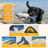 12 Durable Recycled Canvas Tuna Squeaky Dog Toy – Eco-Friendly Fish Plush Chewing & Fetch Toy for Dogs