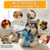 16 Eco-Friendly Recycled Canvas Seahorse Squeaky Dog Toy – Durable Plush Interactive Fetch Toy for Small & Medium Dogs