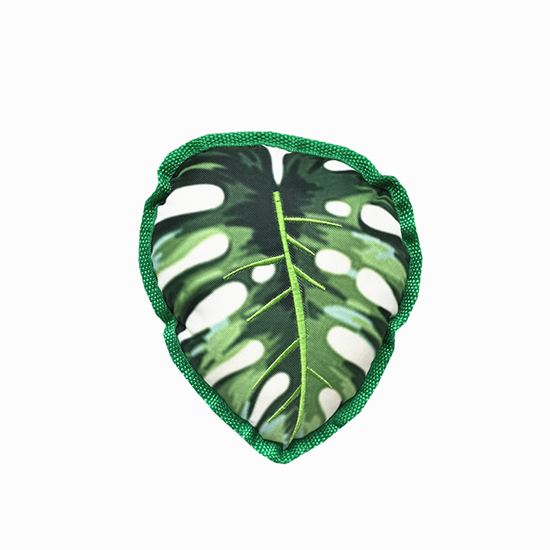 22706022b0641e32e5657436903cac4 Plush Monstera Leaf Dog Toy Realistic Tropical Botanical Squeaky Toy
