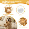 3 4-in-1 Plush Giraffe Squeaky Treat Dispenser Dog Chew Toy OEM