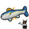 4 Durable Recycled Canvas Tuna Squeaky Dog Toy – Eco-Friendly Fish Plush Chewing & Fetch Toy for Dogs