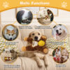 4 3-in-1 Orangutan Plush Squeaky Dog Toy with Spiky Ball OEM