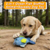 5 Interactive Recycled Canvas Ocean Fish Squeaky Dog Toy – Bright & Durable Stuffed Toy for Teeth Cleaning & Play