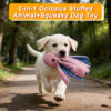6 Eco-Friendly Recycled Canvas Octopus Squeaky Dog Toy – Multi-Tentacle Interactive Plush Toy for Boredom Relief