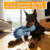 7 Eco-Friendly Recycled Canvas Seahorse Squeaky Dog Toy – Durable Plush Interactive Fetch Toy for Small & Medium Dogs