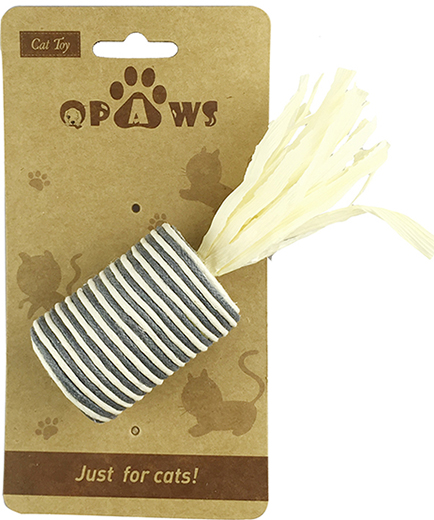 CT16-65 Natural Sisal Rope Cat Toy Ball & Roller Set for Dental Chewing & Swatting