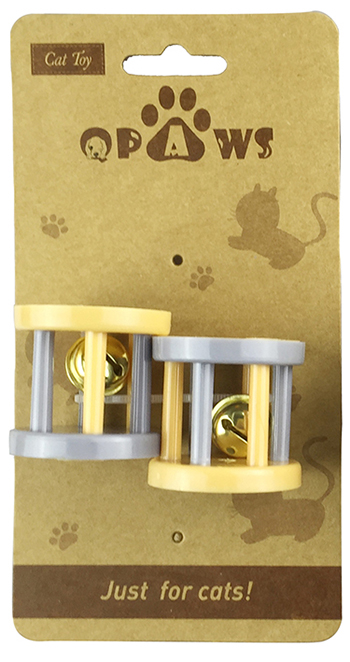 Interactive Cage Ball & Bell Roller Cat Toys for Batting & Chasing