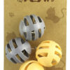 CT16-72 Interactive Cage Ball & Bell Roller Cat Toys for Batting & Chasing