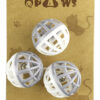 CT16-74 Interactive Cage Ball & Bell Roller Cat Toys for Batting & Chasing