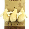 CT16-75 Plush Mouse Cat Toy Set with Tail Feathers & Catnip for Indoor Pouncing
