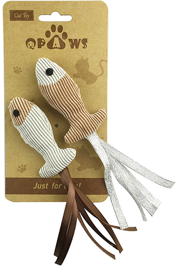 CT16-81 Plush Fish & Mouse Catnip Toy Set for Indoor Cats Chew & Bunny Kick