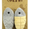 CT16-85 Plush Fish & Mouse Catnip Toy Set for Indoor Cats Chew & Bunny Kick