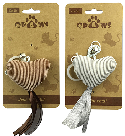 Plush Star & Heart Cat Toy Set with Tassel Tails & Feather Accents