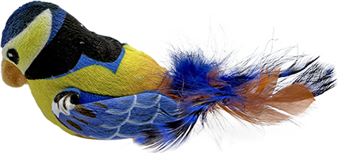 Interactive Window Suction Cup Catnip Bird Plush Cat Toy