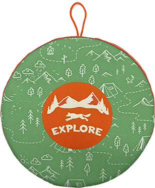 Outdoor Oxford Fabric Floating Dog Frisbee Fetch Launcher Toy