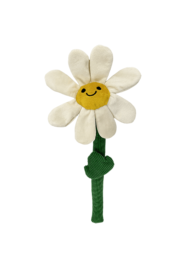 Dog_Plush&Rope_TreatHiding_Sunflower_002 Plush Flower Dog Toy Treat Hiding Sunflower Tulip Snuffle Puzzle