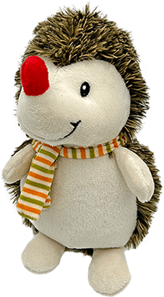 Dog_Plush_Autumn_HEDGEHOG_001 Stuffing Free Plush Dog Toy Squeaky Companion for Medium Dogs