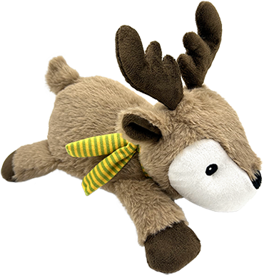 Dog_Plush_Autumn_Reindeer_001 Stuffing Free Plush Dog Toy Squeaky Companion for Medium Dogs