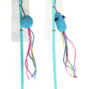 oppo_0 Colorful Streamer & Ribbon Cat Wand Toy with Plush Balls for Fast Chasing
