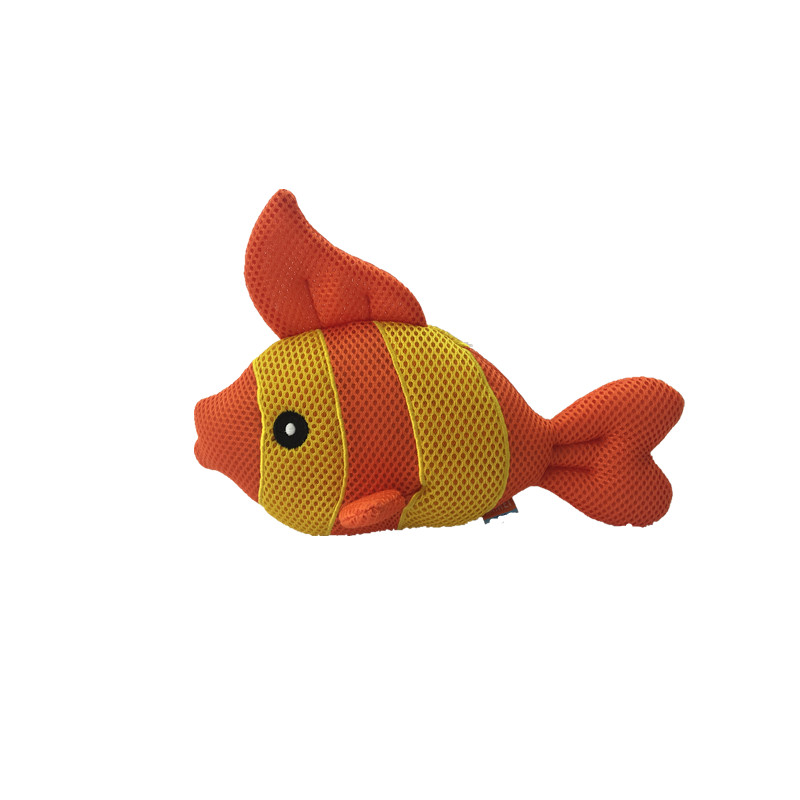 Plush Clownfish Dog Toy Squeaky Ocean Pet Toy