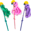 Interactive Cat Feather Teaser Wand Plush Pendant Toy
