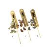YMC17037_副本 Natural Wooden Cat Wand Toy with Burlap Fish & Feather Charm for Indoor Cats