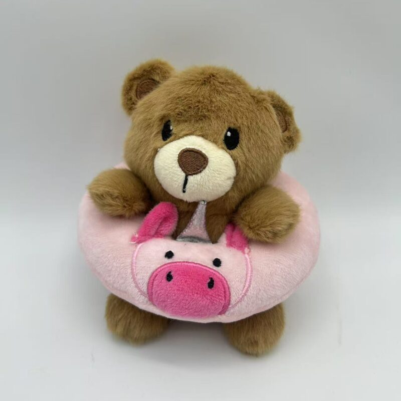 kid toys (2) Cute Animal Plush Toy with Swim Ring Stuffed Doll