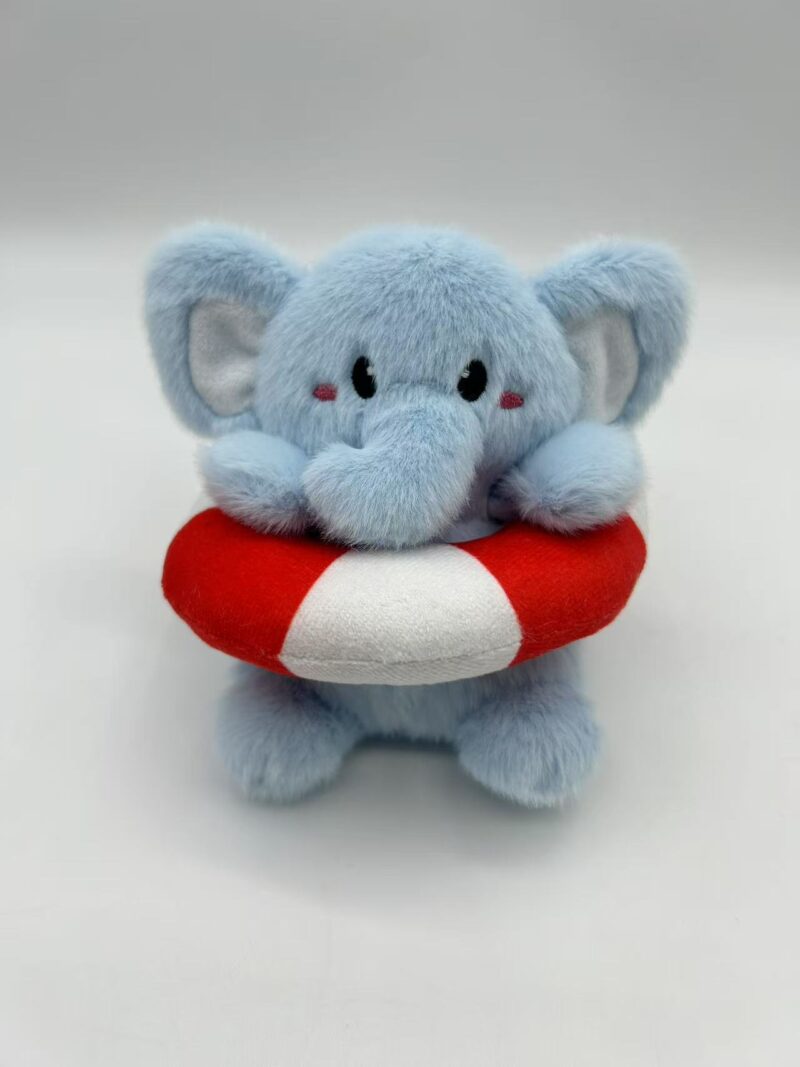 kid toys (6) Cute Animal Plush Toy with Swim Ring Stuffed Doll