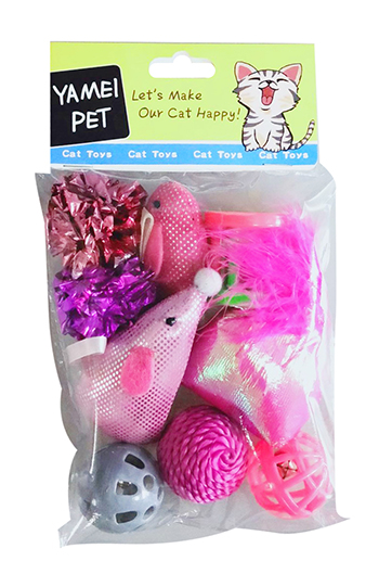oppo_0 Festive Christmas Cat Toy Combo Set with Holiday Plushies & Jingle Balls