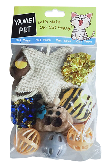 oppo_0 Festive Christmas Cat Toy Combo Set with Holiday Plushies & Jingle Balls