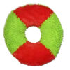 微信图片_20191118000545 Squeaky Plush Donut Dog Toys Color-Block Ring Chew Toys