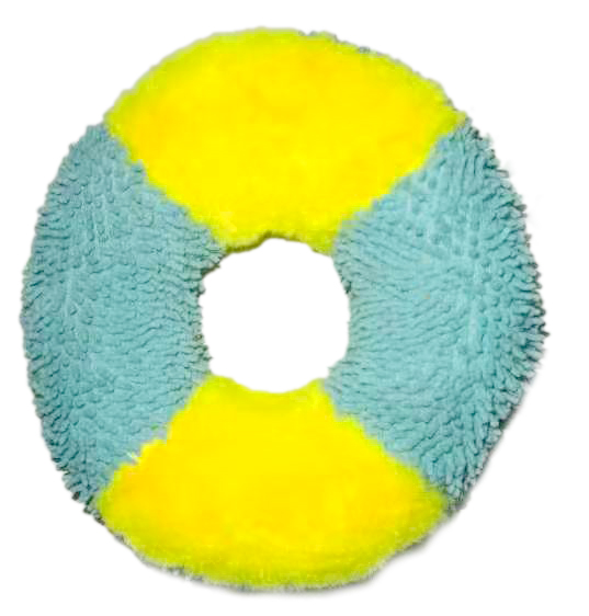 微信图片_20191118000550 Squeaky Plush Donut Dog Toys Color-Block Ring Chew Toys