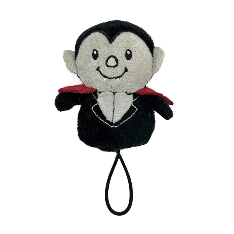 Mini Vampire Dracula Plush Hanging Cat Toy with Elastic Cord
